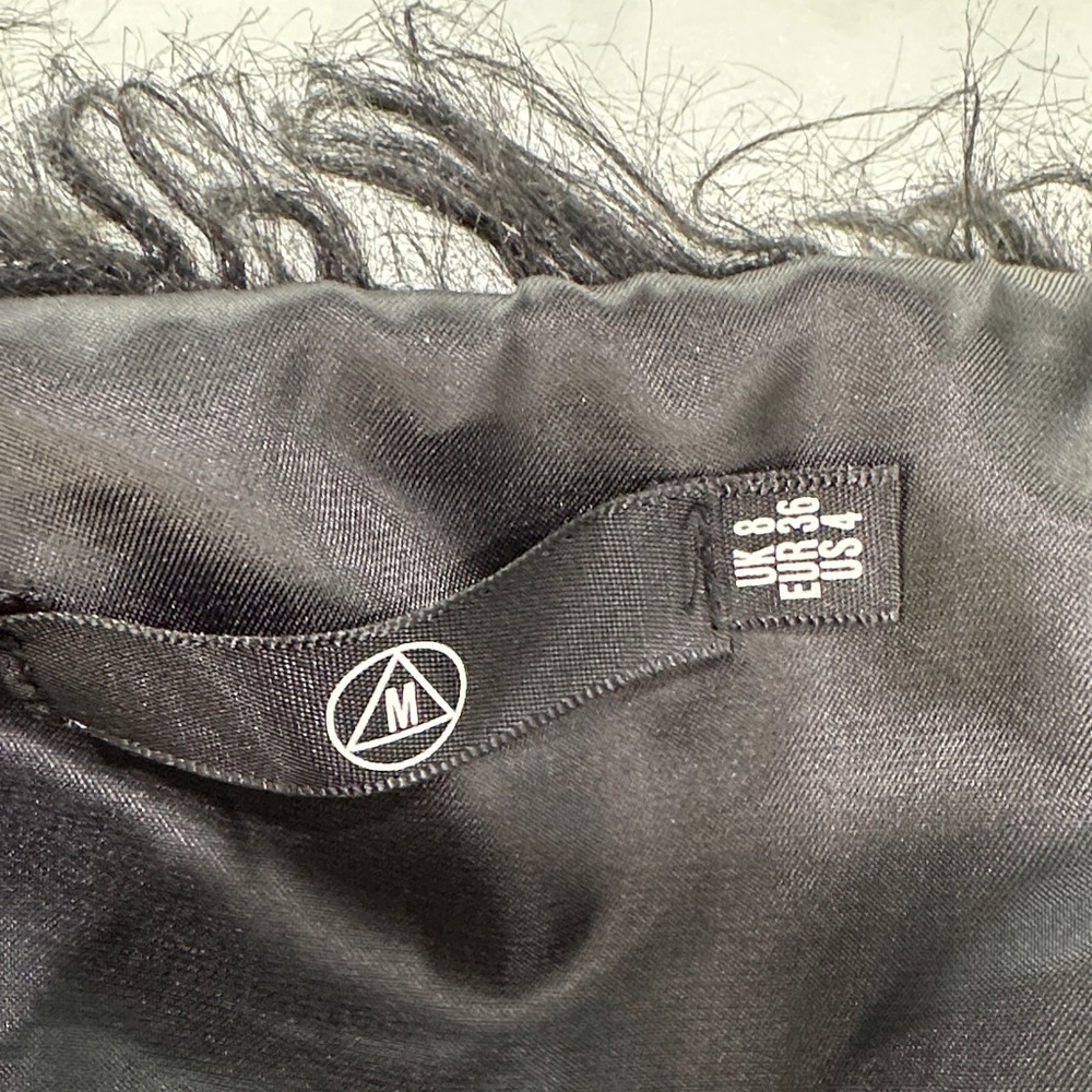 Missguided Black Faux Fur Pea Coat - Picture 7 of 8